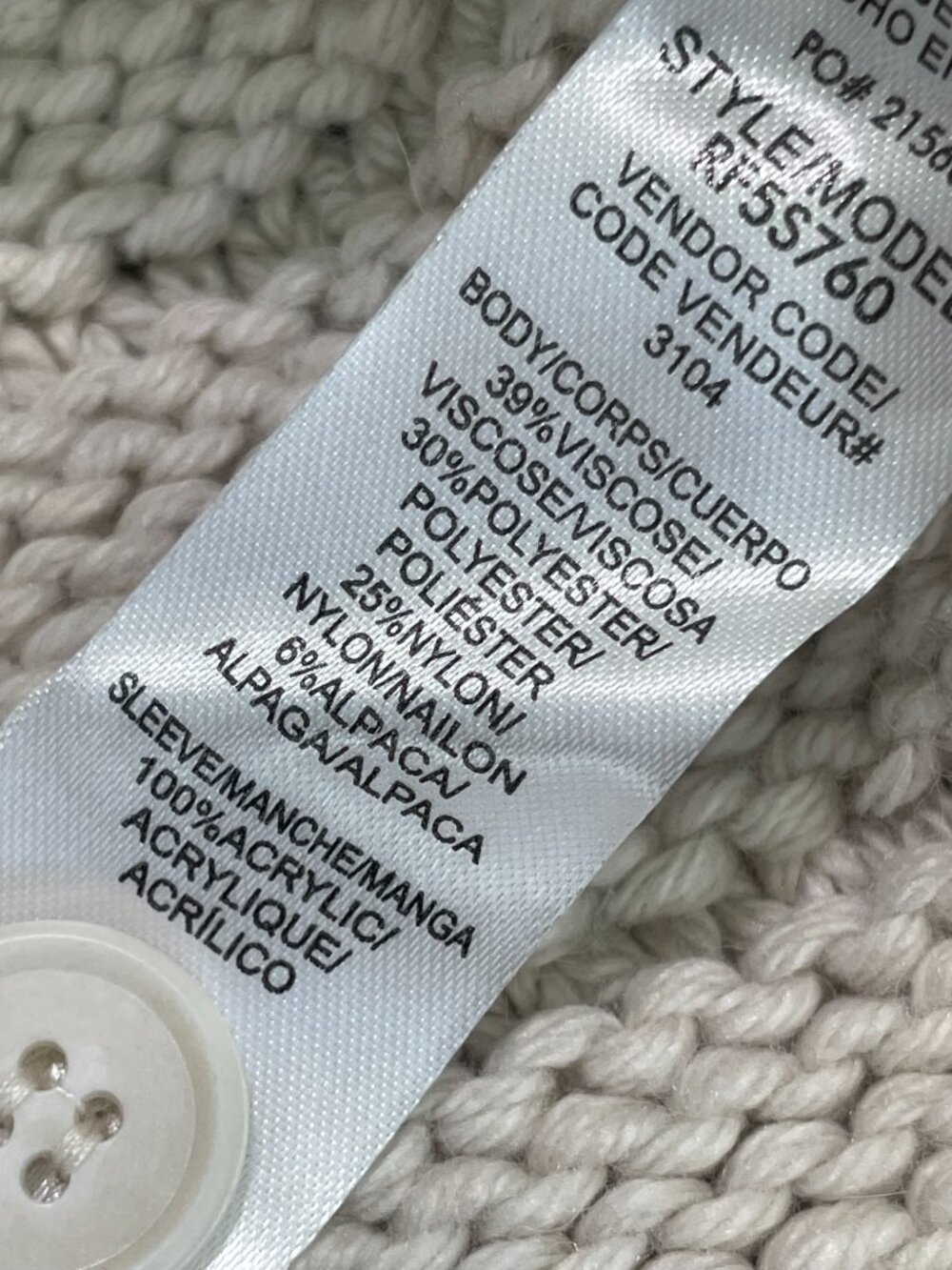 Splendid Maria Bobble Cardigan Quiet Luxury Viscose Alpaca Blend Cottage M $198 - Picture 14 of 16